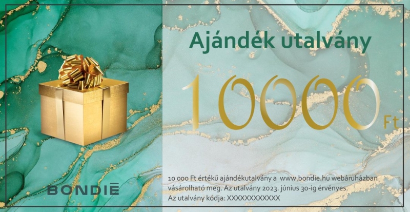 Online ajandék utalvány 10.000 FT