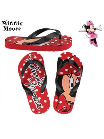 Lány piros papucs Minnie