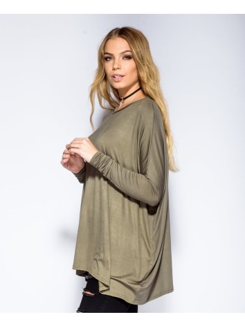 Női oversize khaki felső