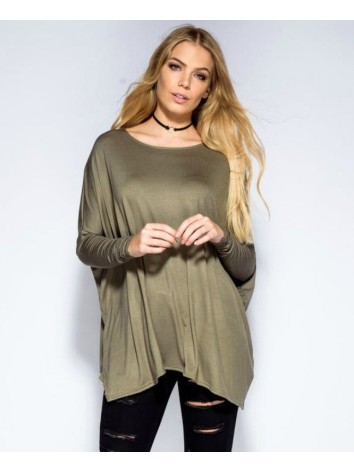 Női oversize khaki felső