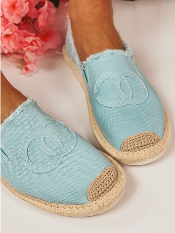 Női kék espadrilles Chalen