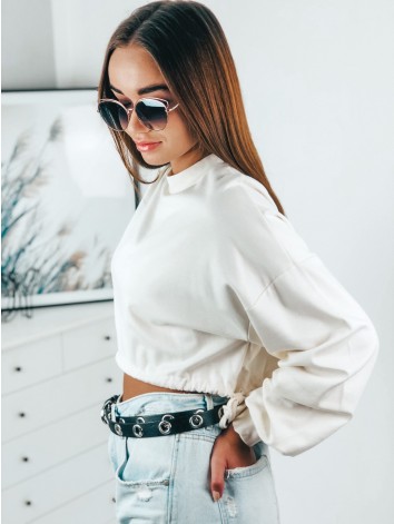 Női fehér crop top Koke