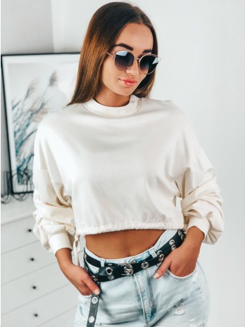 Női fehér crop top Koke