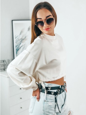 Női fehér crop top Koke