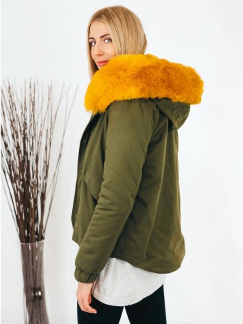 Női khaki parka Yellow