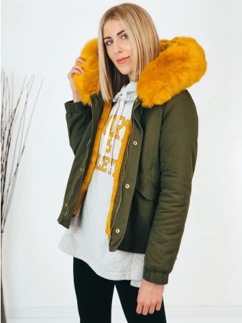 Női khaki parka Yellow