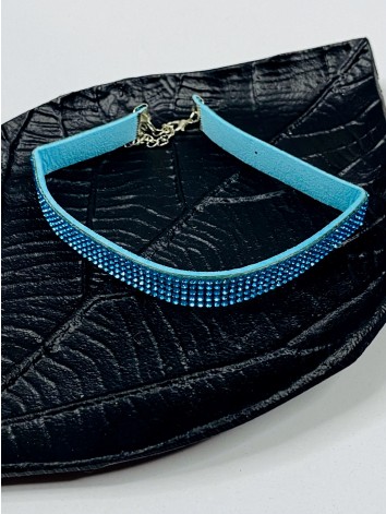 Női kék choker