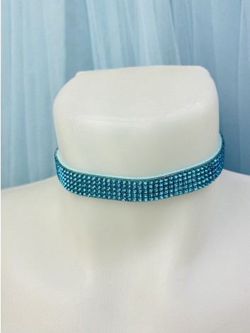 Női kék choker