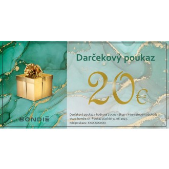 Online darčekový poukaz v hodnote 20 €